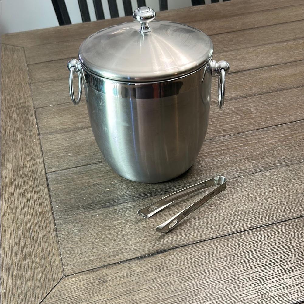 Target Silver Ice Bucket with Tongs